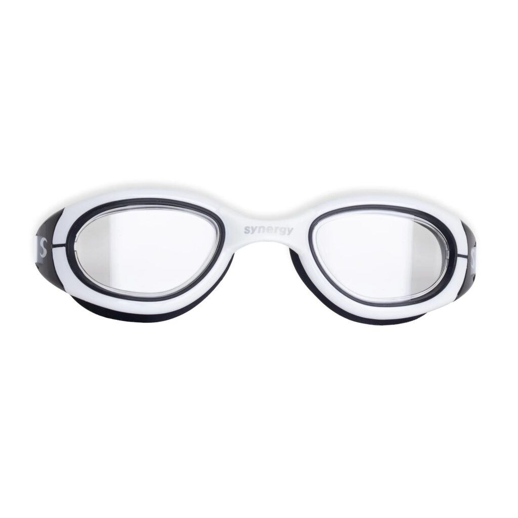 SYNERGY Schwimmbrille white/black